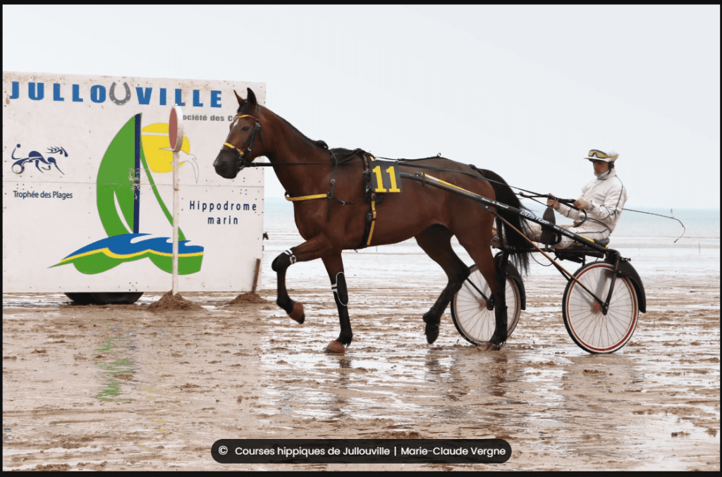 Courses de trot sur la plage de Jullouville — Trophée des Plages 2026